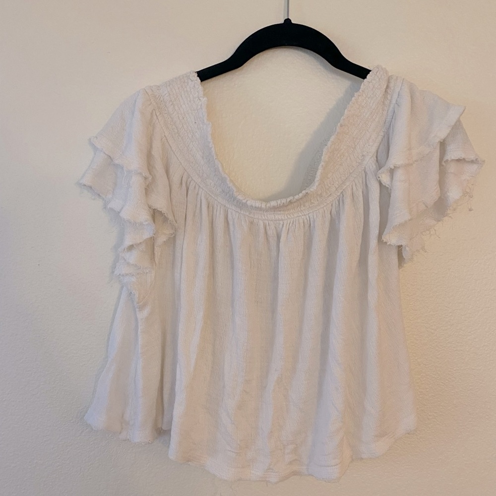 Off the shoulder Free People Crop Blouse